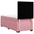 Produktbild 10 för Ramsäng med madrass rosa 90x190 cm sammet