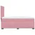 Produktbild 9 för Ramsäng med madrass rosa 90x190 cm sammet