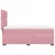 Produktbild 9 för Ramsäng med madrass rosa 90x190 cm sammet