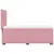 Produktbild 9 för Ramsäng med madrass rosa 90x190 cm sammet