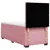 Produktbild 10 för Ramsäng med madrass rosa 90x190 cm sammet