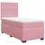 Produktbild 2 för Ramsäng med madrass rosa 90x200 cm sammet