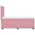 Produktbild 9 för Ramsäng med madrass rosa 90x200 cm sammet
