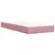 Produktbild 6 för Ramsäng med madrass rosa 90x200 cm sammet