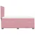 Produktbild 9 för Ramsäng med madrass rosa 90x200 cm sammet