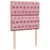 Produktbild 8 för Ramsäng med madrass rosa 100x200 cm sammet