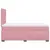 Produktbild 9 för Ramsäng med madrass rosa 120x200 cm sammet