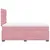 Produktbild 9 för Ramsäng med madrass rosa 120x200 cm sammet