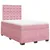 Produktbild 2 för Ramsäng med madrass rosa 120x200 cm sammet