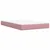 Produktbild 6 för Ramsäng med madrass rosa 120x200 cm sammet