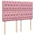 Produktbild 8 för Ramsäng med madrass rosa 140x190 cm sammet