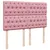 Produktbild 8 för Ramsäng med madrass rosa 140x200 cm sammet
