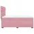 Produktbild 9 för Ramsäng med madrass rosa 140x200 cm sammet