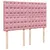 Produktbild 8 för Ramsäng med madrass rosa 140x200 cm sammet