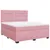 Produktbild 2 för Ramsäng med madrass rosa 180x200 cm sammet