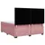 Produktbild 10 för Ramsäng med madrass rosa 180x200 cm sammet