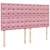 Produktbild 8 för Ramsäng med madrass rosa 180x200 cm sammet
