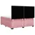 Produktbild 10 för Ramsäng med madrass rosa 200x200 cm sammet