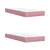 Produktbild 6 för Ramsäng med madrass rosa 200x200 cm sammet