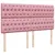 Produktbild 8 för Ramsäng med madrass rosa 200x200 cm sammet