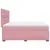Produktbild 9 för Ramsäng med madrass rosa 200x200 cm sammet