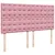 Produktbild 8 för Ramsäng med madrass rosa 200x200 cm sammet