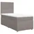 Produktbild 2 för Ramsäng med madrass taupe 80x200 cm tyg