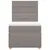 Produktbild 4 för Ramsäng med madrass taupe 80x200 cm tyg