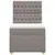 Produktbild 4 för Ramsäng med madrass taupe 80x200 cm tyg