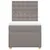 Produktbild 3 för Ramsäng med madrass taupe 80x200 cm tyg