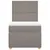 Produktbild 4 för Ramsäng med madrass taupe 90x190 cm tyg