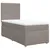 Produktbild 2 för Ramsäng med madrass taupe 90x200 cm tyg