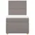 Produktbild 4 för Ramsäng med madrass taupe 90x200 cm tyg