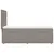 Produktbild 5 för Ramsäng med madrass taupe 90x200 cm tyg