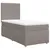 Produktbild 2 för Ramsäng med madrass taupe 100x200 cm tyg