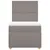 Produktbild 4 för Ramsäng med madrass taupe 100x200 cm tyg