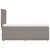 Produktbild 5 för Ramsäng med madrass taupe 100x200 cm tyg