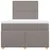Produktbild 4 för Ramsäng med madrass taupe 120x190 cm tyg