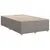 Produktbild 8 för Ramsäng med madrass taupe 120x190 cm tyg