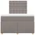 Produktbild 4 för Ramsäng med madrass taupe 120x190 cm tyg
