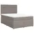 Produktbild 2 för Ramsäng med madrass taupe 140x190 cm tyg
