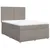 Produktbild 2 för Ramsäng med madrass taupe 140x200 cm tyg