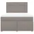 Produktbild 4 för Ramsäng med madrass taupe 160x200 cm tyg