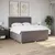 Produktbild 3 för Ramsäng med madrass taupe 180x200 cm tyg