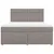 Produktbild 4 för Ramsäng med madrass taupe 180x200 cm tyg