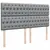 Produktbild 7 för Ramsäng med madrass ljusgrå 180x200 cm tyg