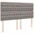 Produktbild 7 för Ramsäng med madrass taupe 180x200 cm tyg