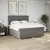 Produktbild 3 för Ramsäng med madrass taupe 200x200 cm tyg