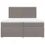 Produktbild 4 för Ramsäng med madrass taupe 200x200 cm tyg