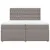 Produktbild 4 för Ramsäng med madrass taupe 200x200 cm tyg